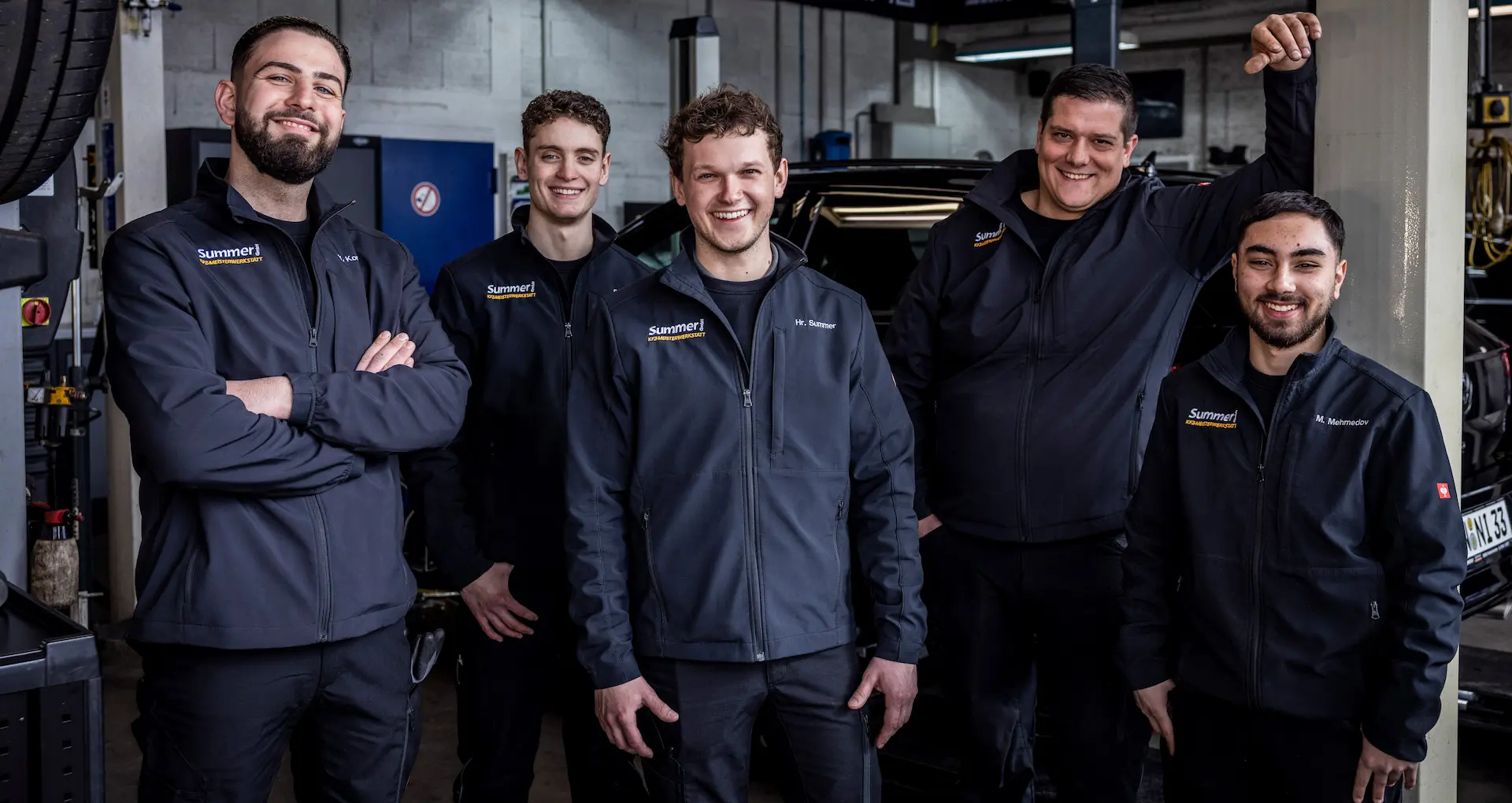 Das Team der Kfz-Werkstatt Auto Summer in Friedrichshafen